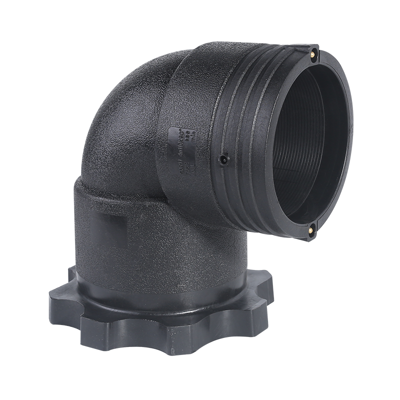 PE100 HDPE integrated electrofusion flanged elbow SDR11 PN16