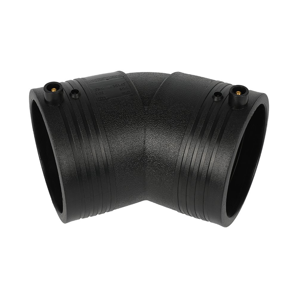 PE100 HDPE electrofusion 45 degree elbow SDR11 PN16 and SDR17 PN10