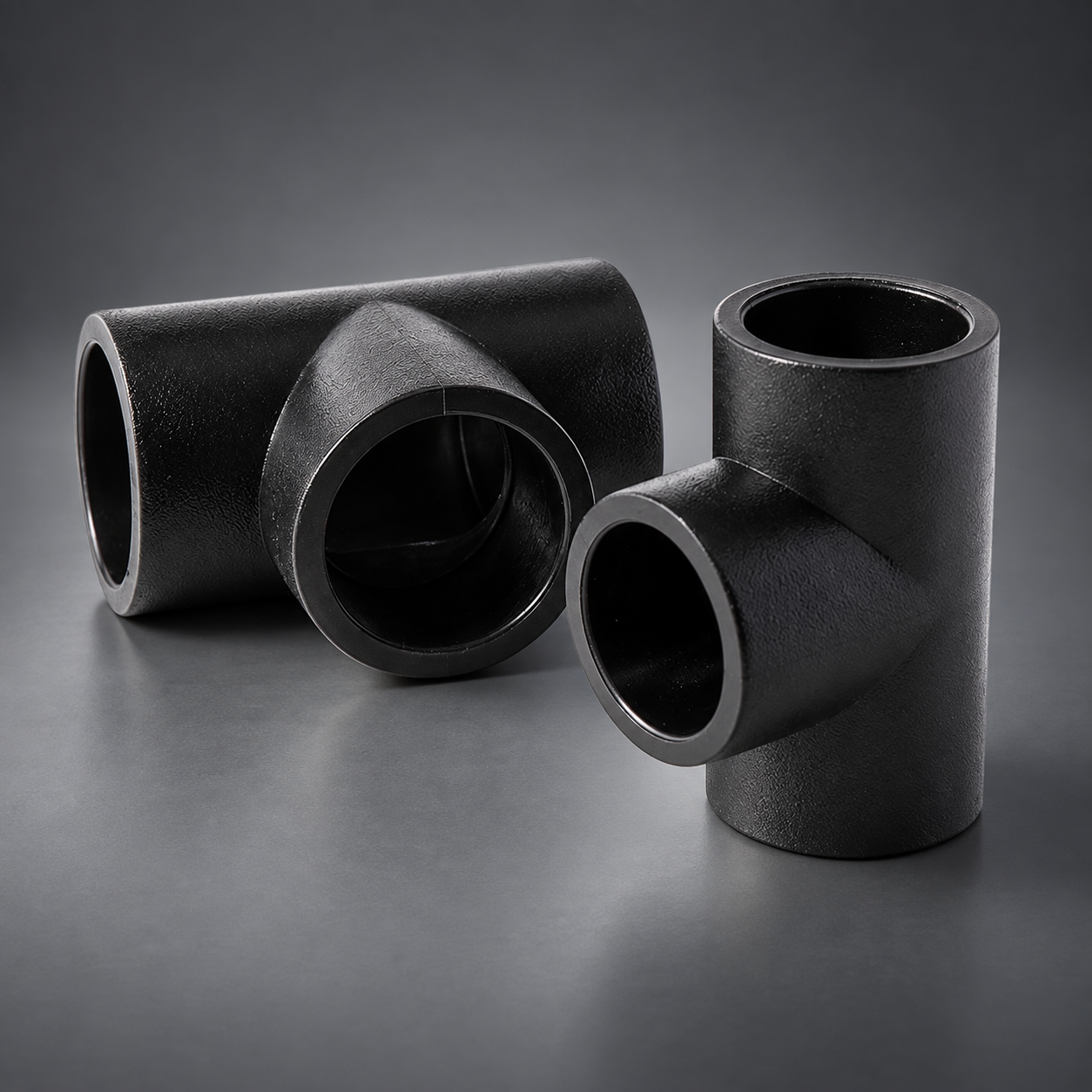 PE100 HDPE socket fusion equal tee for PE pipe branch connections