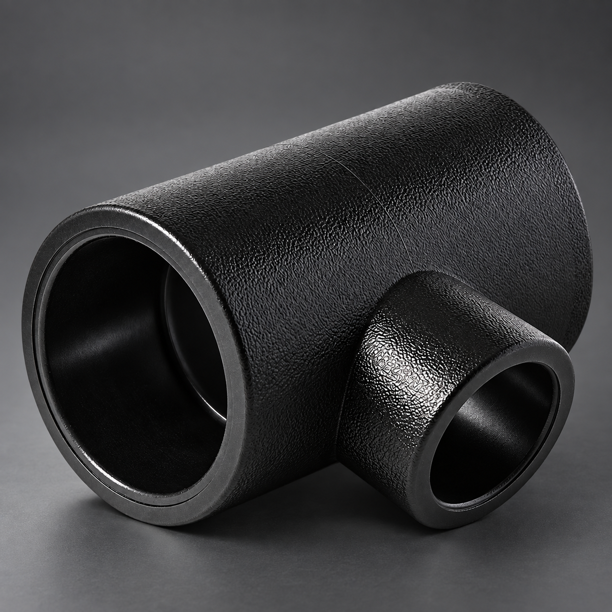 PE100 HDPE socket fusion reducing tee for PE pipe branch connections