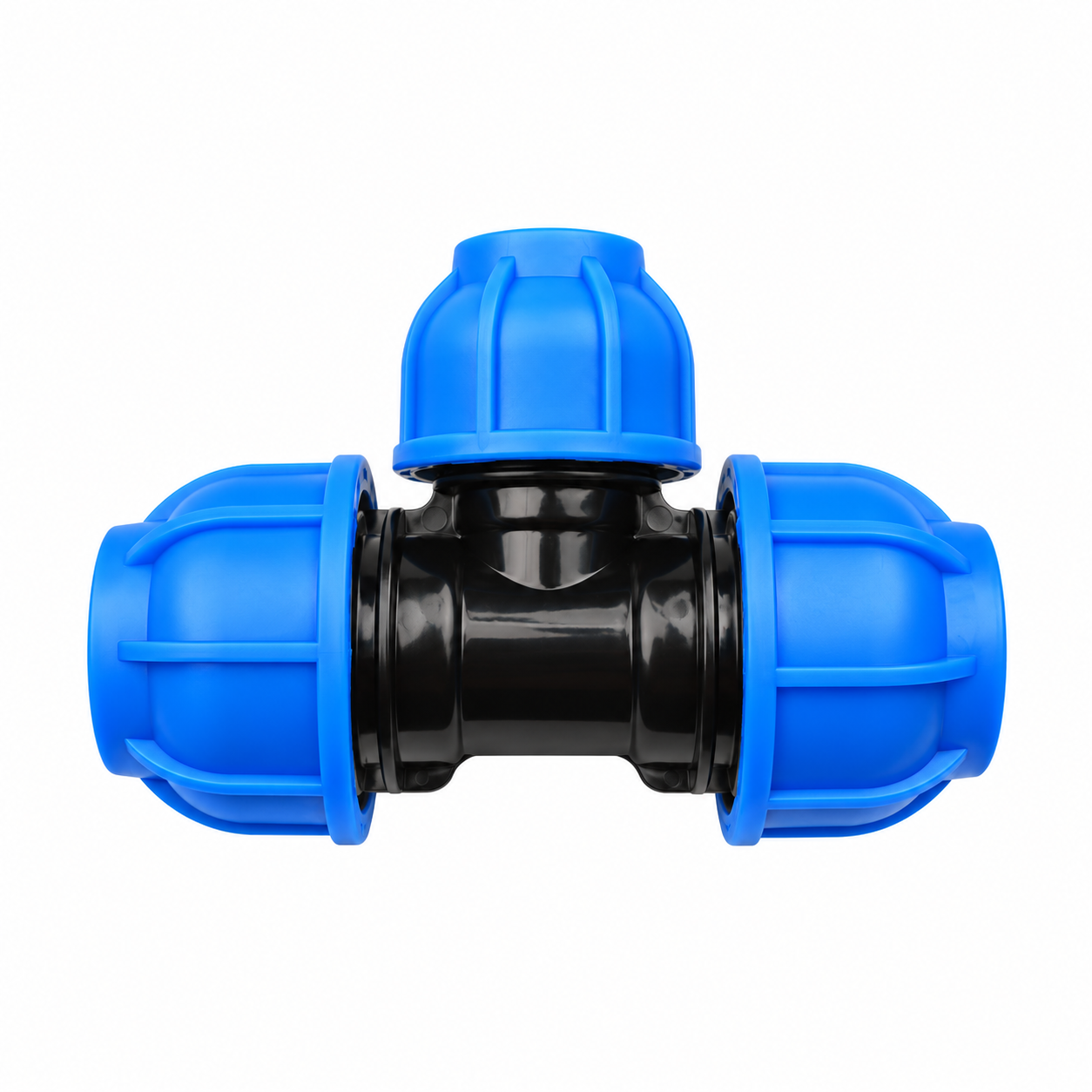 PP compression reducing tee