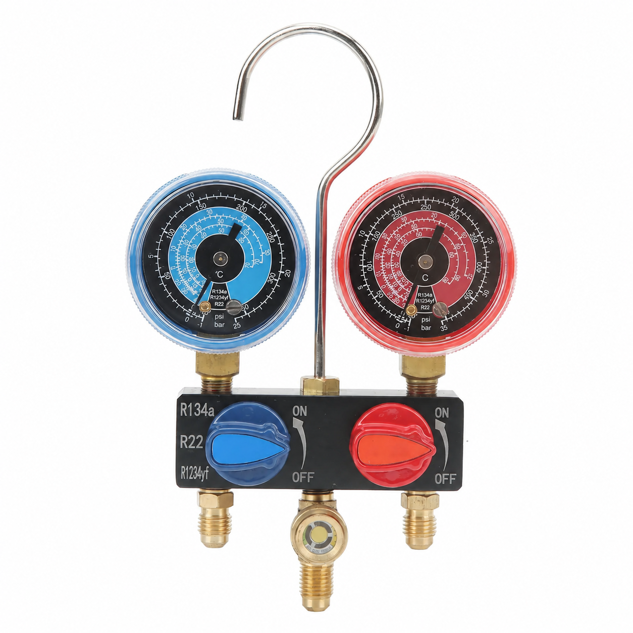 Aluminum Manifold Gauge Set for R22, R134a & R1234yf
