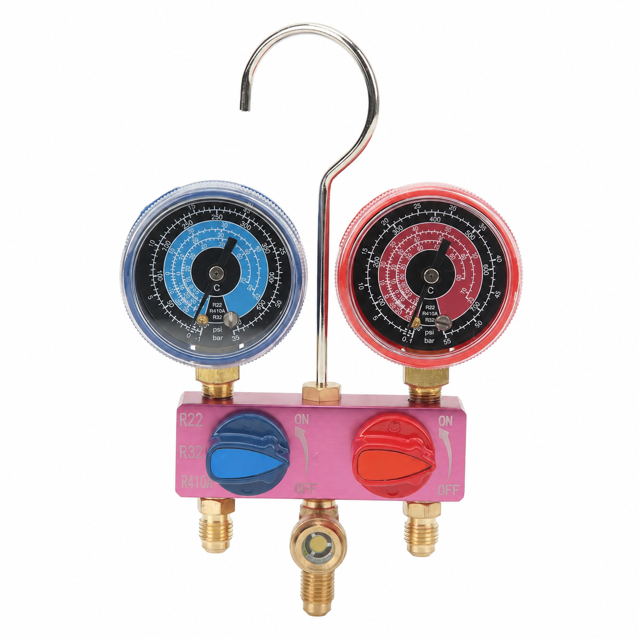 Aluminum Manifold Gauge Set for R22, R32 & R410A